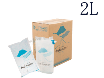 道志村の天然水doshiwater (2L×6袋）1箱専用ウォーターケース付
